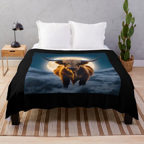 Item preview, Highland Cow & the Moon designed and sold by Zenvo.