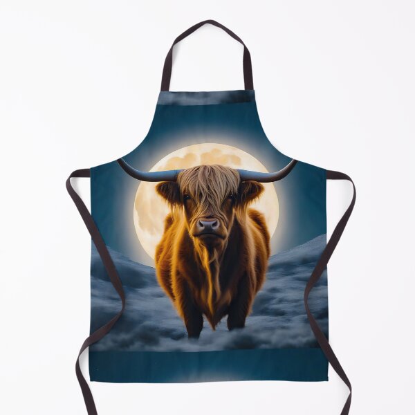 Item preview, Highland Cow & the Moon designed and sold by Zenvo.