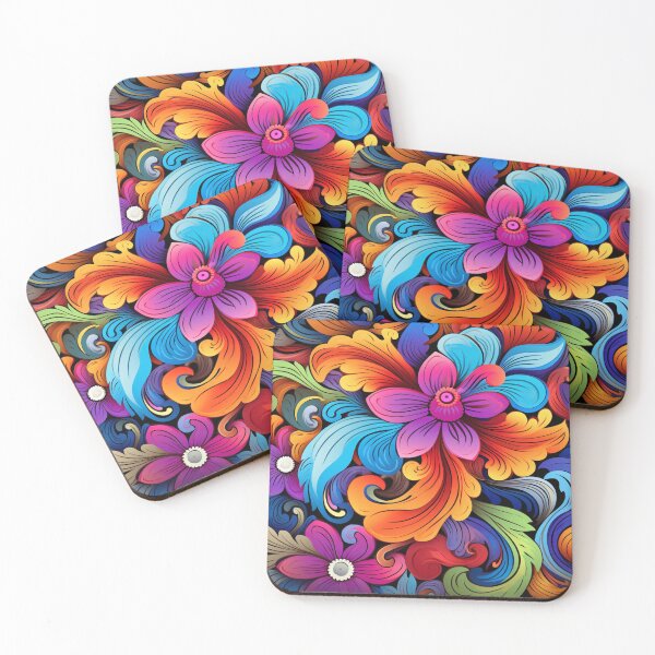 Item preview, Wonderful Vibrant Flowers Pattern #9 designed and sold by GrinGalore.