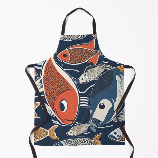 Item preview, Modern Abstract Colorful Fish Art designed and sold by Cuteanimalgifts.
