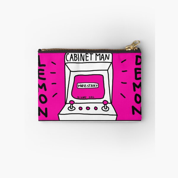 Item preview, lemon demon cabinet man arcade game pink designed and sold by atlasthebastard.