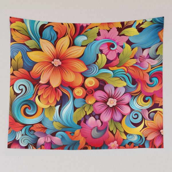 Item preview, Wonderful Vibrant Flowers Pattern #10 designed and sold by GrinGalore.