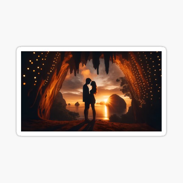 Item preview, Cave Romance at Sunset designed and sold by RobertMartinArt.