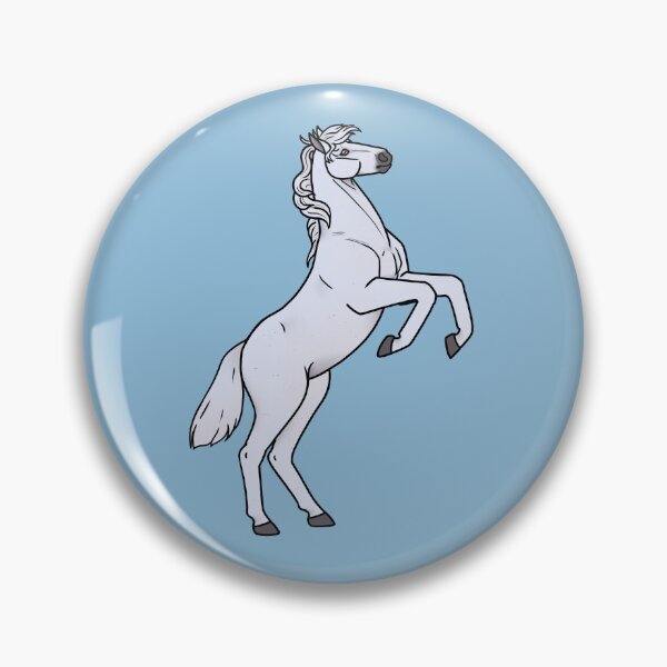 Item preview, Rearing White Grey Horse designed and sold by LuxAstralis.
