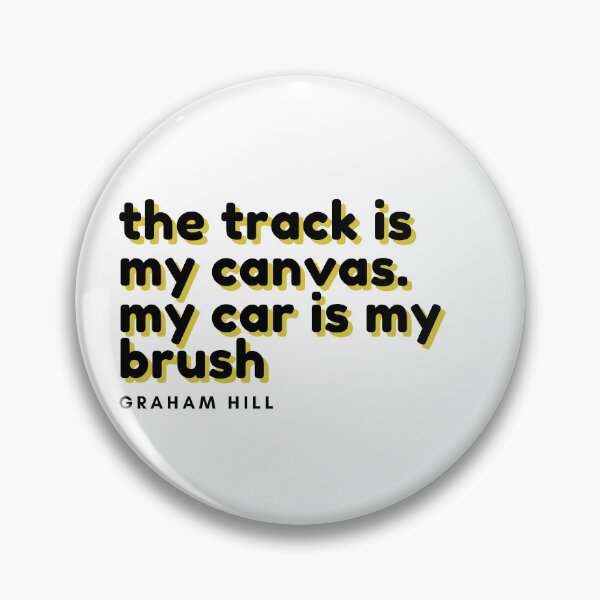 Item preview, the track is my canvas - Graham Hill quote designed and sold by RAW DRIVE POV.