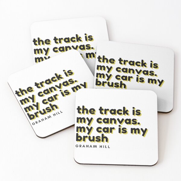 Item preview, the track is my canvas - Graham Hill quote designed and sold by RAW DRIVE POV.