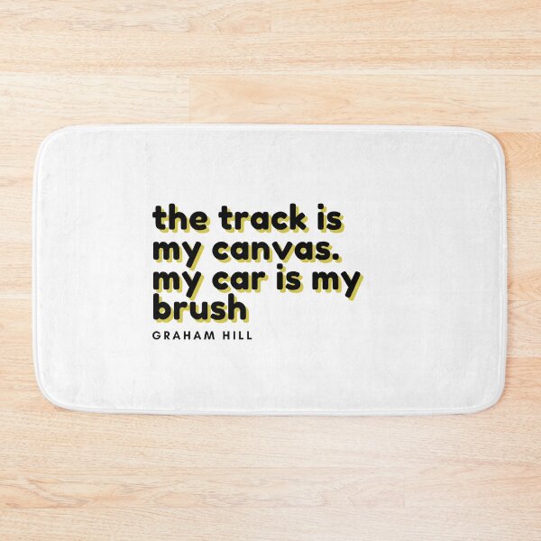Item preview, the track is my canvas - Graham Hill quote designed and sold by RAW DRIVE POV.