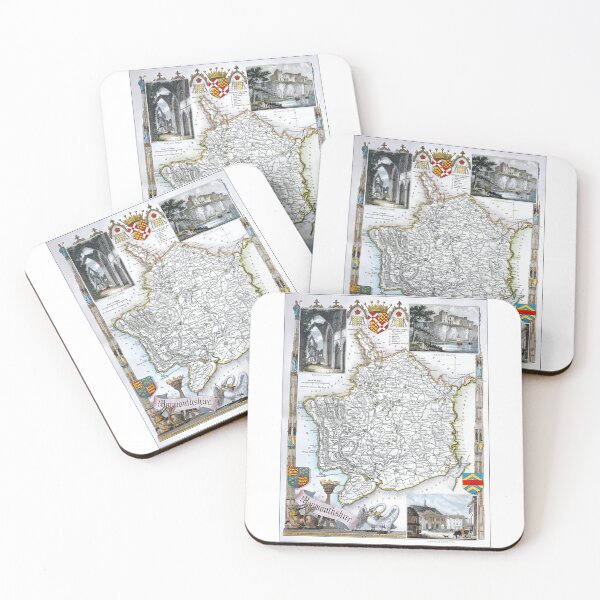 Item preview, Reprint of a vintage Monmouthshire, UK, Map designed and sold by JonDelorme.