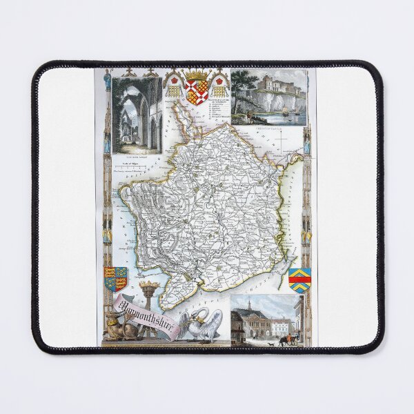Item preview, Reprint of a vintage Monmouthshire, UK, Map designed and sold by JonDelorme.