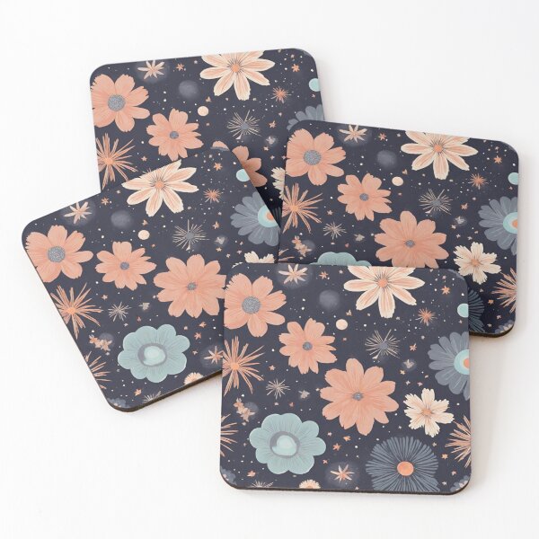 Item preview, Space flowers in pink designed and sold by StellarVerse-.
