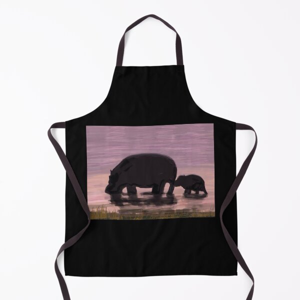 Aperçu de l'œuvre Hippopotame maman bébé créée et vendue par NathBros.