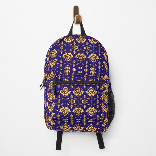 Item preview, Elegant golden roses on royal blue designed and sold by MarionsArt.