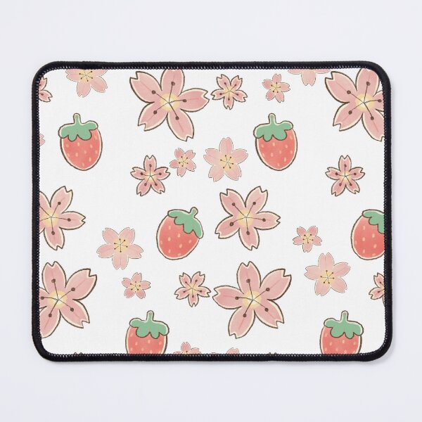 Item preview, Flowers and Strawberries Print Pattern designed and sold by WartortleFr3ak.