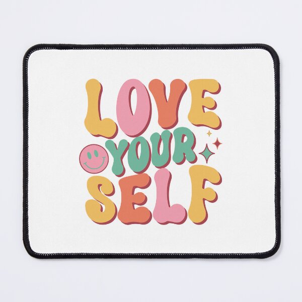 Item preview, "Self-Love Retro Bubble Font Design for Valentine's Day" designed and sold by Art-shia.