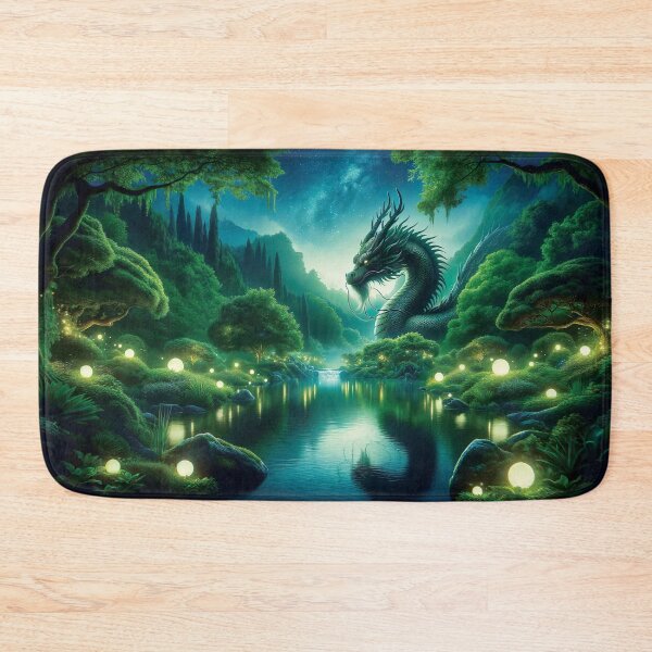 Item preview, River Dragon on an Enchanted Night designed and sold by FriskyLemur.