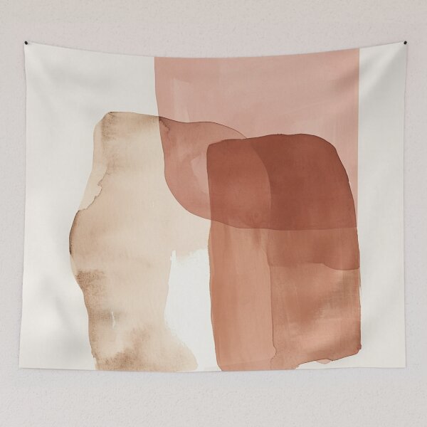 Item preview, Shapes Blush Pink Abstract designed and sold by trajeado14.