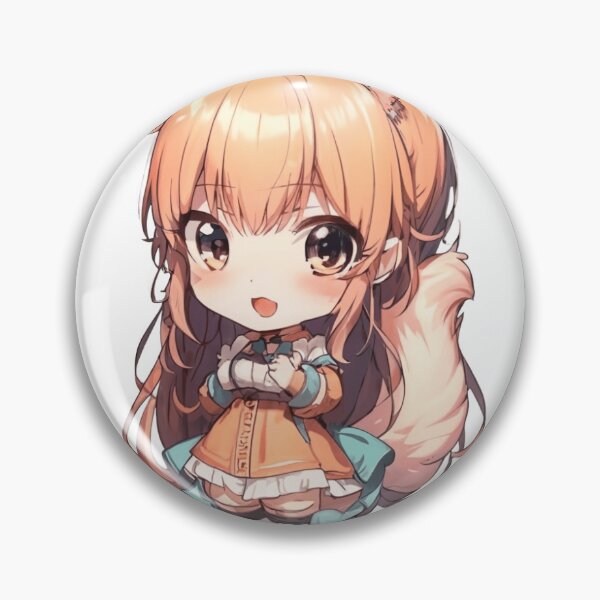 Artikelvorschau, Aufkleber Pin Chibi #4 entworfen und verkauft von AnimaBlu.