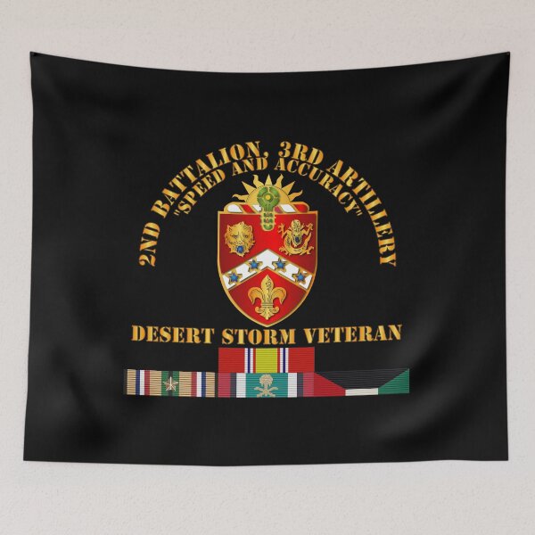 Item preview, Army - 2nd Bn, 3rd Artillery - Desert Storm Veteran designed and sold by Military Insignia Products.