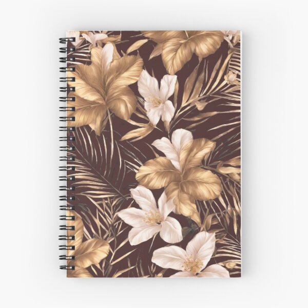 Item preview, PalmLeaf GoldenFlowers NatureInspiredDecor designed and sold by kozlebozle007.