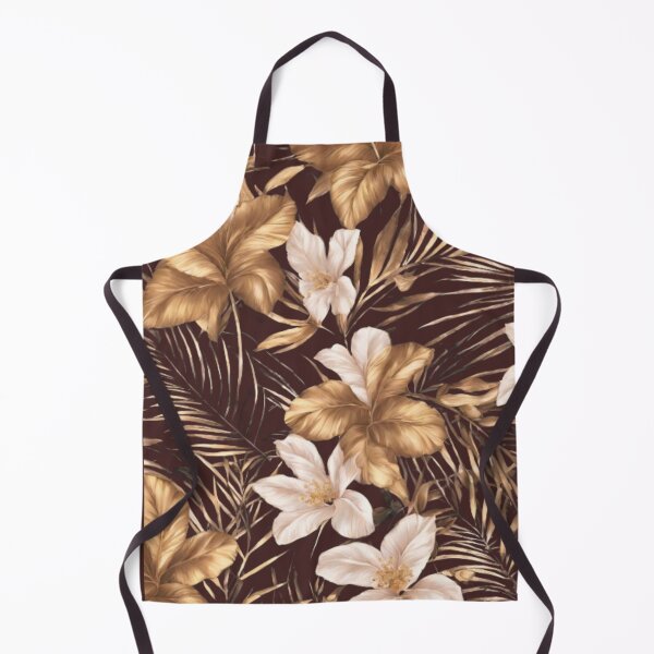 Item preview, PalmLeaf GoldenFlowers NatureInspiredDecor designed and sold by kozlebozle007.