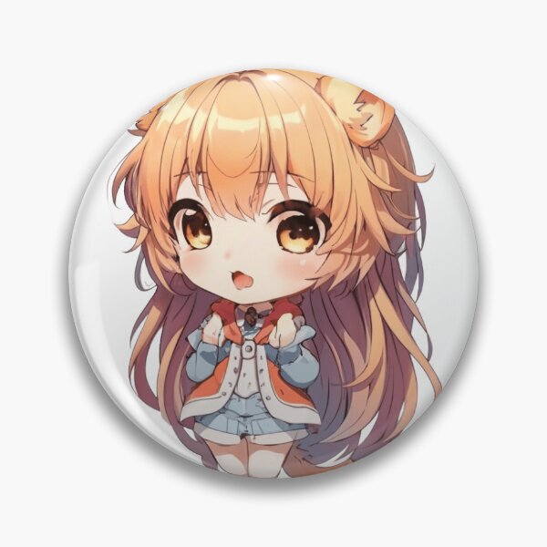Artikelvorschau, Aufkleber Pin Chibi #9 entworfen und verkauft von AnimaBlu.