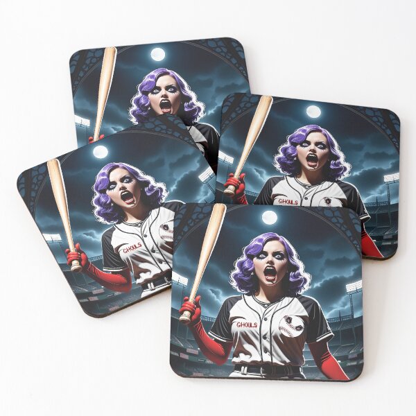 Artikelvorschau, Ghouls – Weibliches Baseballteam entworfen und verkauft von FatCatStudios.