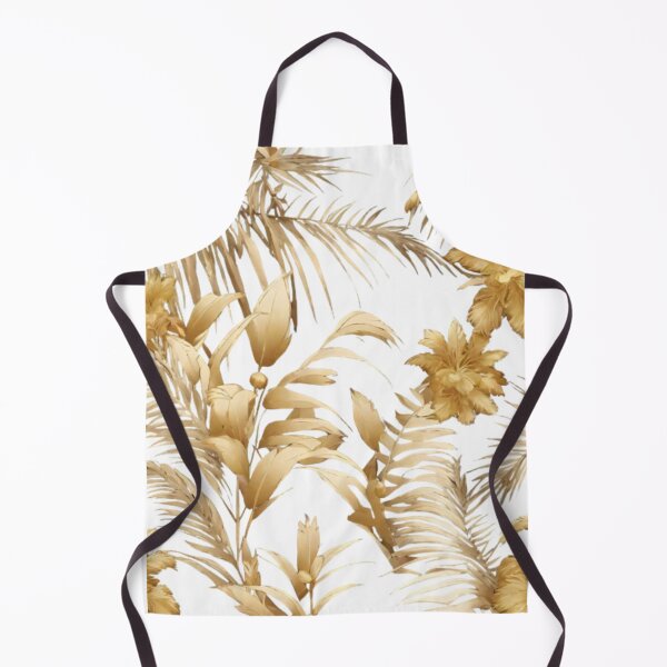 Item preview, PalmLeaf GoldenFlowers NatureInspiredDecor designed and sold by kozlebozle007.