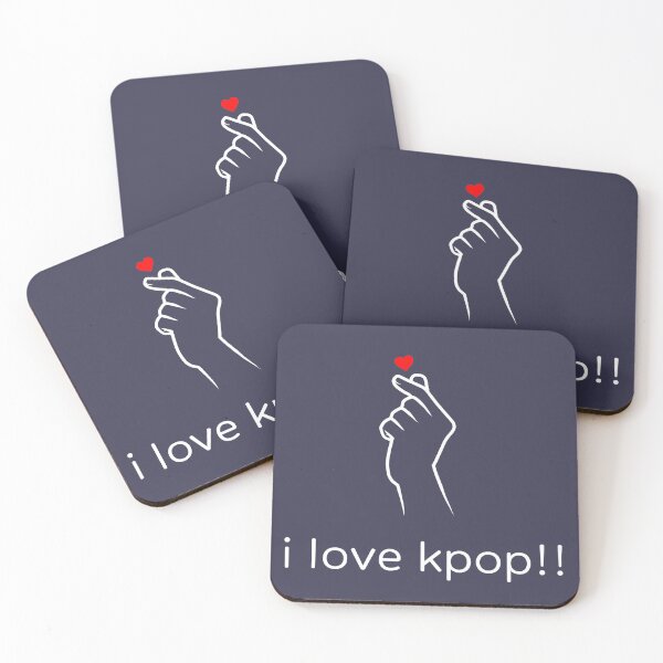 Item preview, I love K-pop! (In English) with hand-heart (High Quality) WHITE  designed and sold by mezhan.