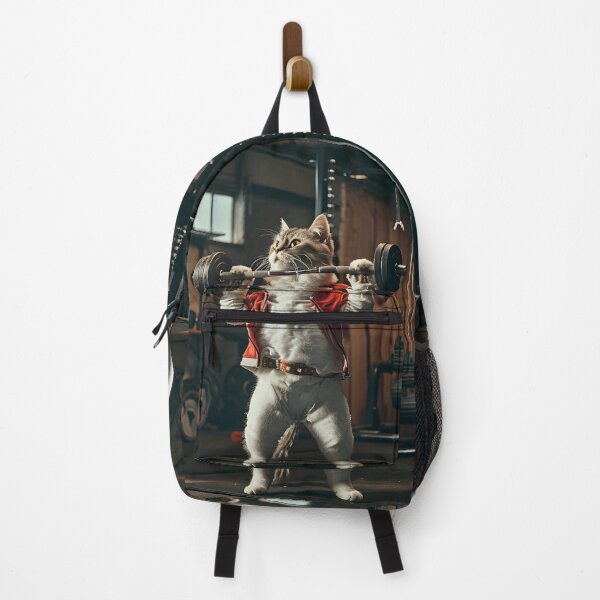 Item preview, Cat working out in the gym designed and sold by dcrc.