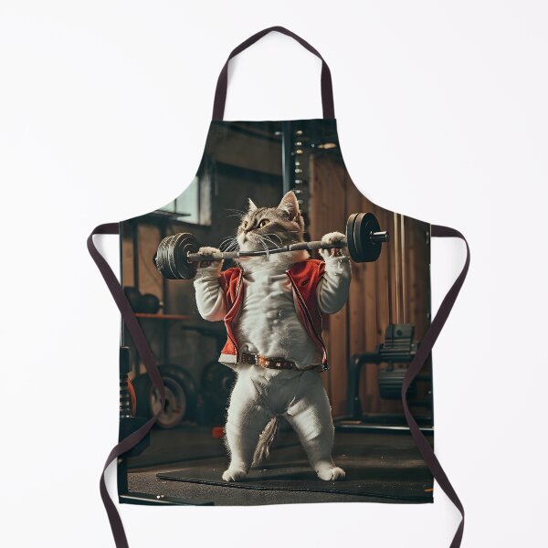 Item preview, Cat working out in the gym designed and sold by dcrc.