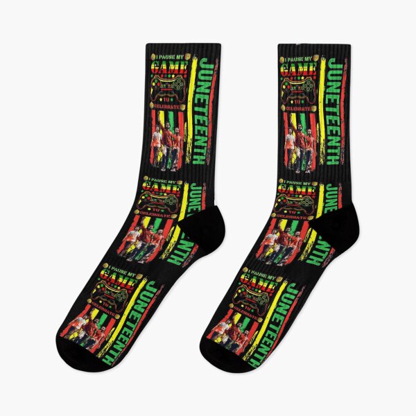 Item preview, I PAUSE MY GAME TO CELEBRATE JUNETEENTH, man, woman, disposition, mood, quote, typography,  player. designed and sold by 2012DreamVision.