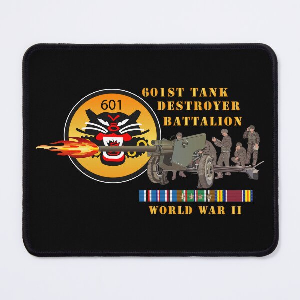 Item preview, Army - 601st Tank Destroyer Bn w Anti-Tank Gun EUR SVC WWII designed and sold by Military Insignia Products.