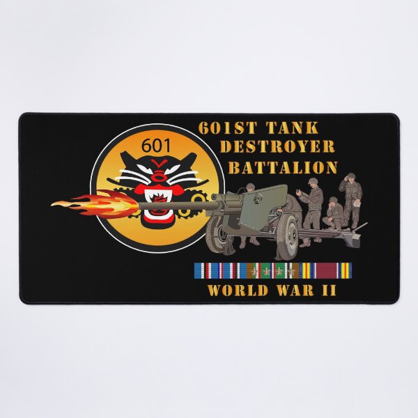 Item preview, Army - 601st Tank Destroyer Bn w Anti-Tank Gun EUR SVC WWII designed and sold by Military Insignia Products.