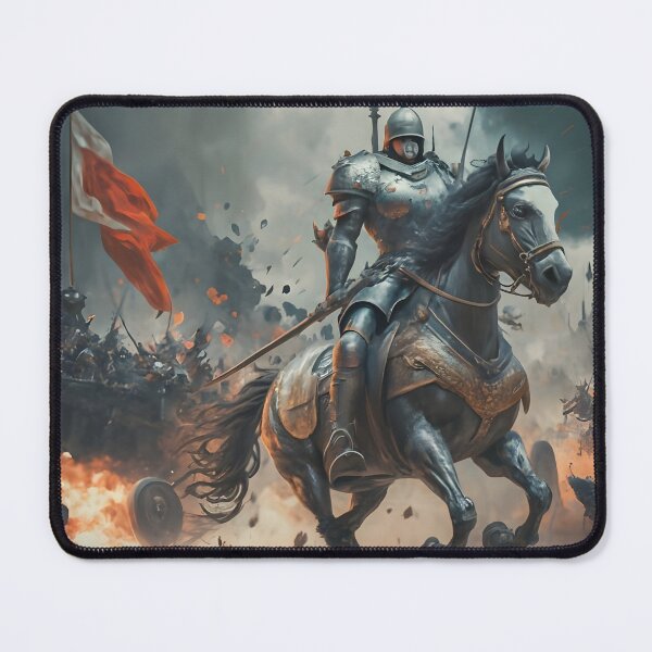 Item preview, A warrior soldier in a shining armor riding a majestic horse  designed and sold by MalakShams.