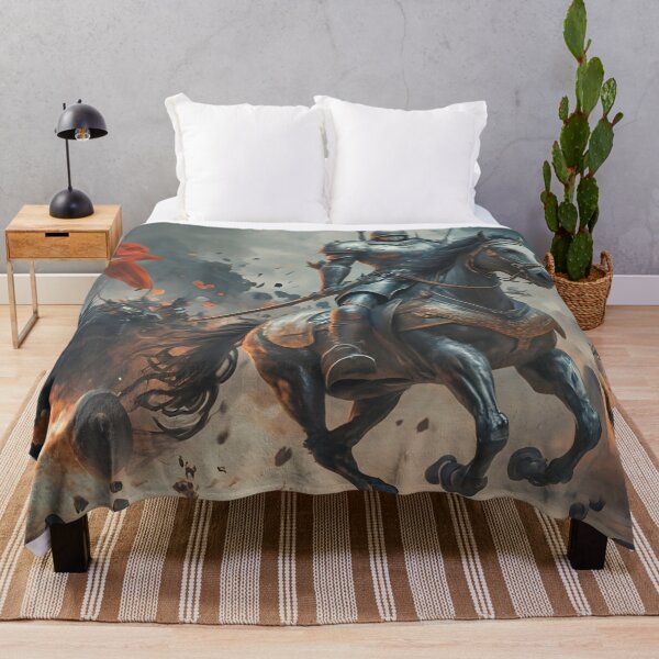 Item preview, A warrior soldier in a shining armor riding a majestic horse  designed and sold by MalakShams.