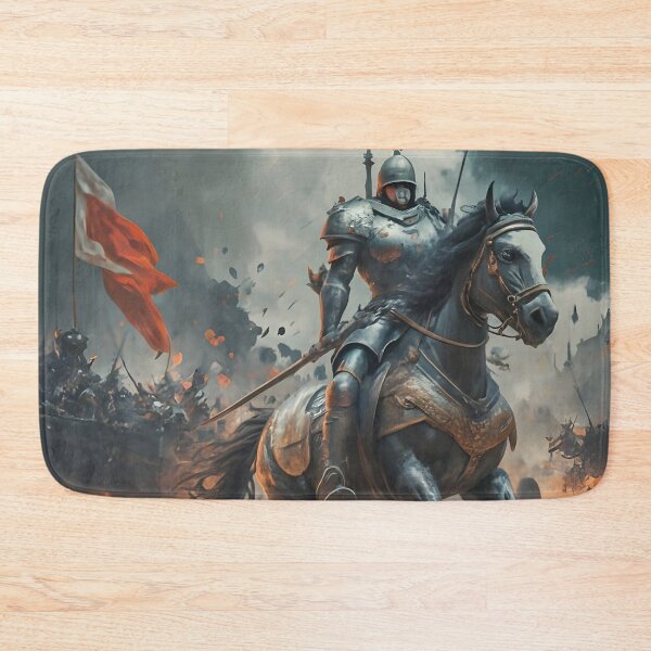 Item preview, A warrior soldier in a shining armor riding a majestic horse  designed and sold by MalakShams.