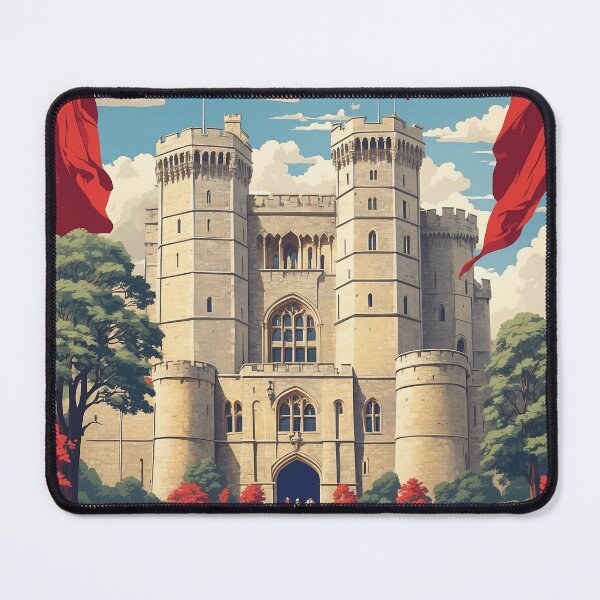 Item preview, Windsor Castle United Kingdom Vintage Poster Tourism designed and sold by TravelersGems.