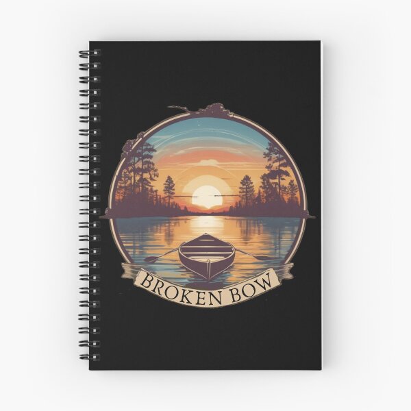 Item preview, Broken Bow Fishing Boat And Paddles Vintage Sunset  designed and sold by Smix Pixels.