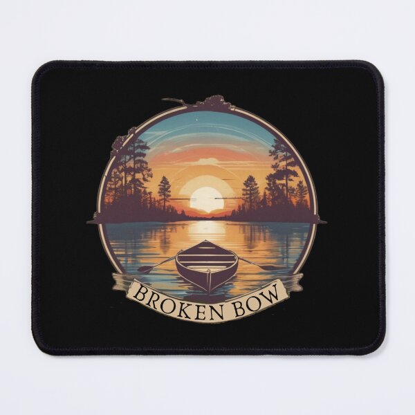 Item preview, Broken Bow Fishing Boat And Paddles Vintage Sunset designed and sold by Smix Pixels.