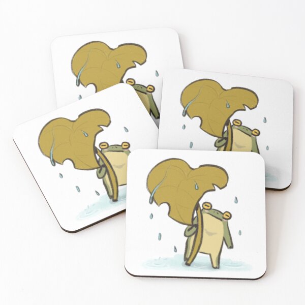 Item preview, Frog in the rain (sticker only) designed and sold by mkunart.