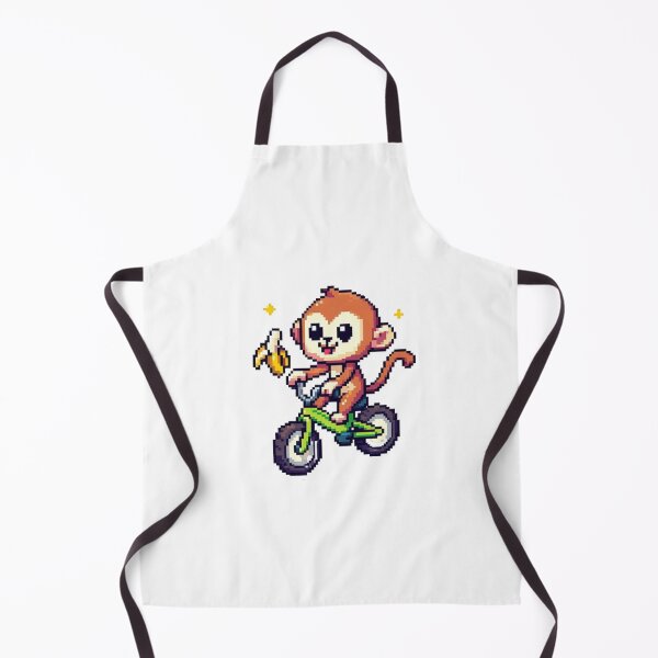 Item preview, Cute monkey on a bike designed and sold by Koobiocc.