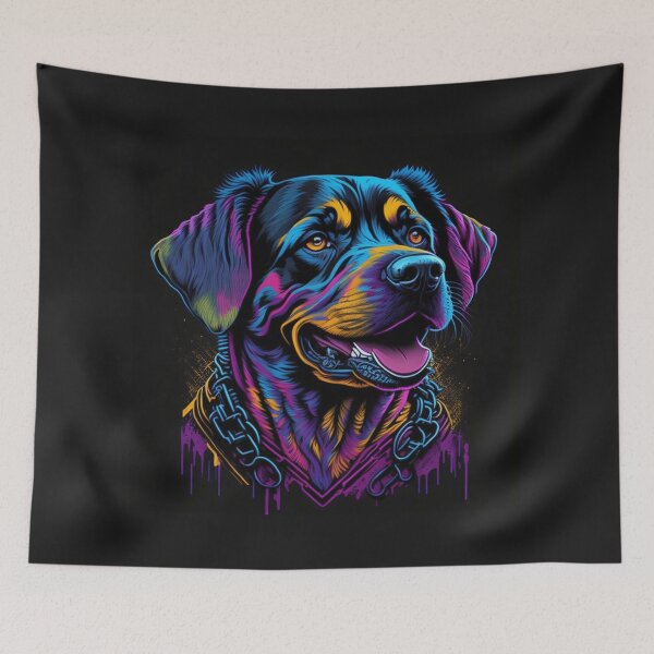 Item preview, Colorful Abstract Art Dog designed and sold by FTS-Studio.