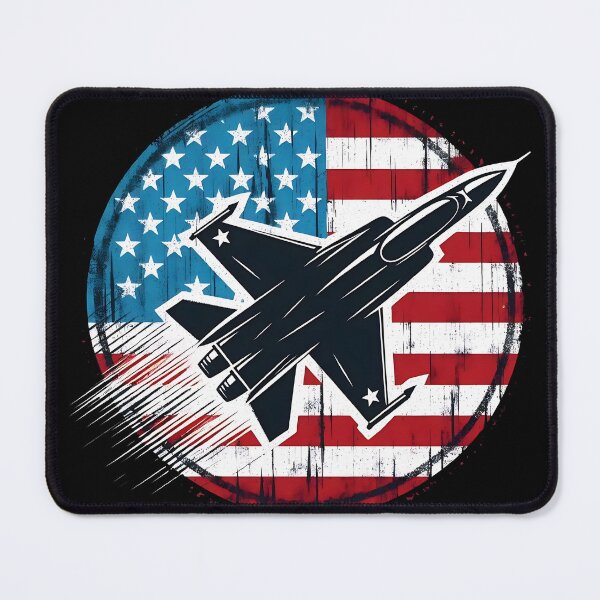 Item preview, Patriotic Skies - American Fighter Jet Power designed and sold by MnDShirts.