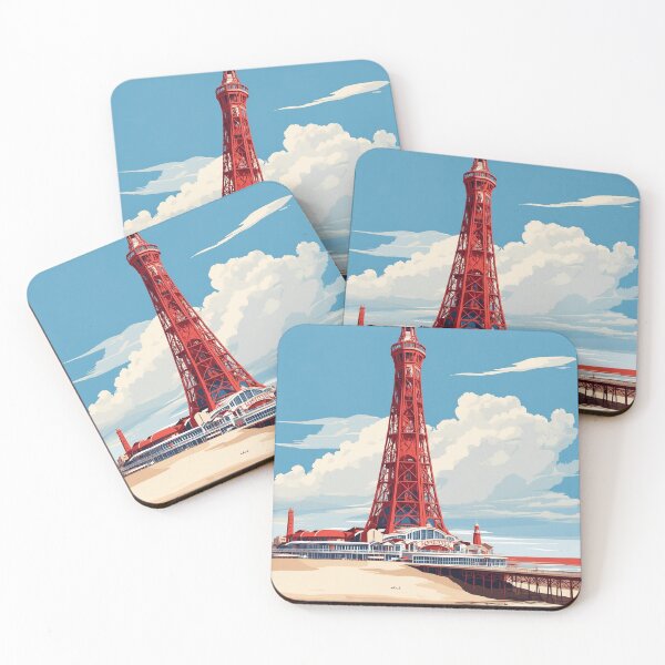 Item preview, Blackpool Tower Lanchashire United Kingdom Vintage Poster Tourism  designed and sold by TravelersGems.
