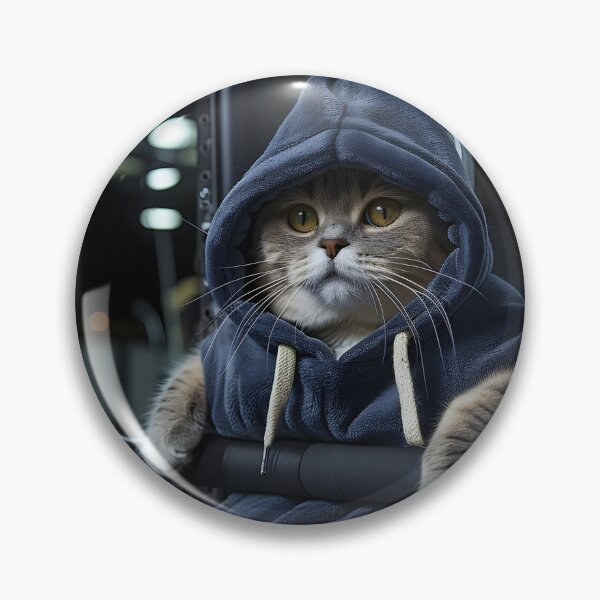 Item preview, Cat working out in the gym designed and sold by dcrc.