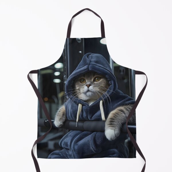 Item preview, Cat working out in the gym designed and sold by dcrc.