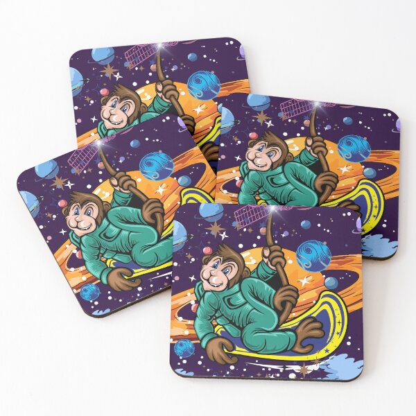 Item preview, Monkey floating in space designed and sold by lacamisart.