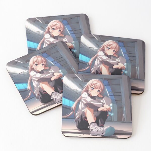 Item preview, Cute Beautiful Anime Girl Sitting designed and sold by ExaltedCharm.