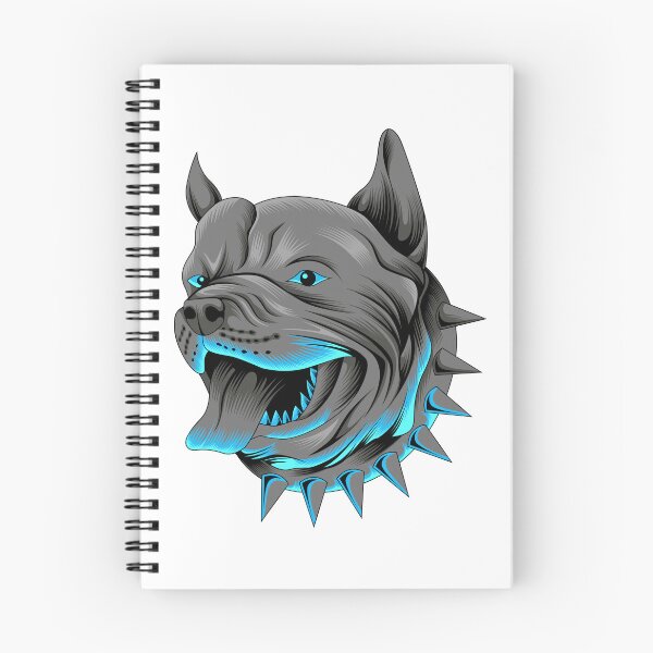 Item preview, XL Bully Fierce Looking Vibrant Grey x Blue Style Pitbull Design designed and sold by GSDDESIGNMERCH.