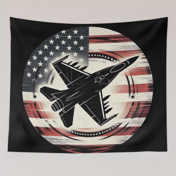 Item preview, Patriotic Skies - American Fighter Jet Power designed and sold by MnDShirts.